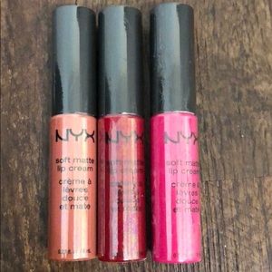 BUNDLE NYX PROFESSIONAL 
Soft Matte Lip Cream